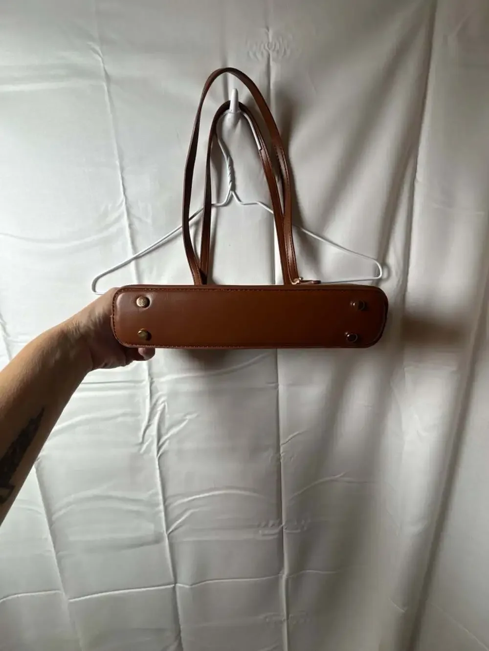 Madison West Mini Dome Shoulder Bag with Buckle Detail